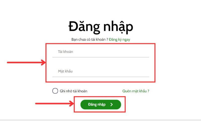 Đăng ký tài khoản tại đơn vị trung gian