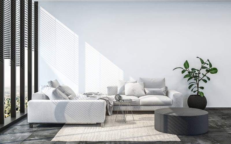 đặt ghế sofa cong