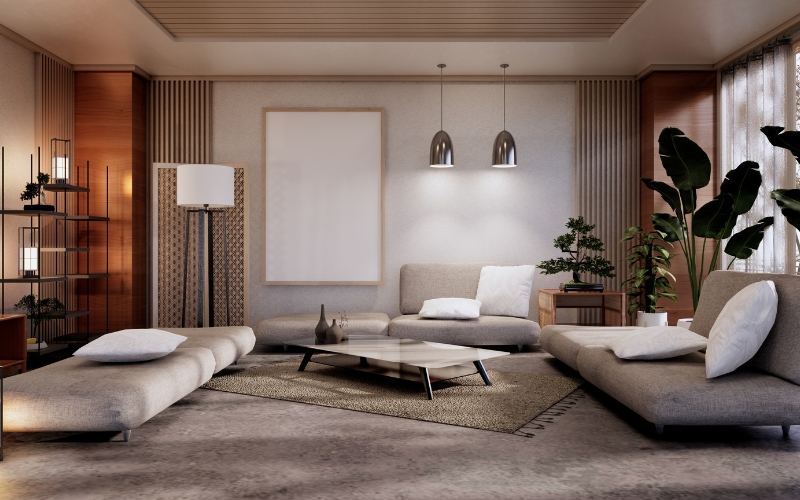 bố trí ghế sofa tự do