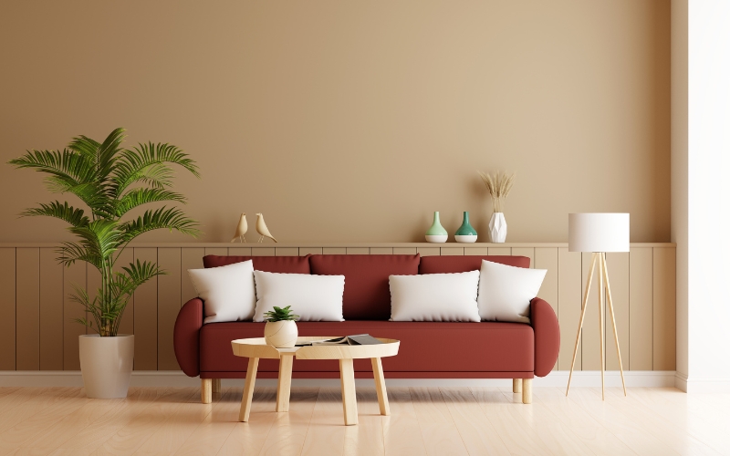 đặt sofa gần cây xanh