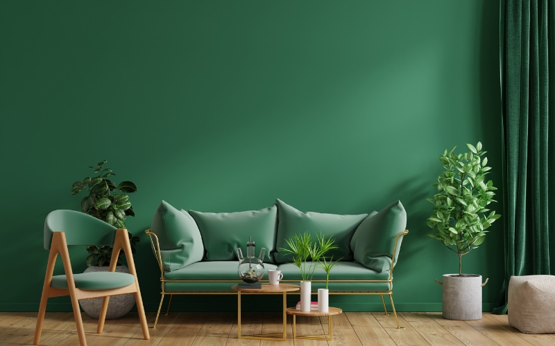 đặt sofa giáp tường