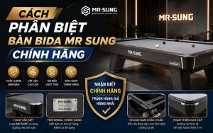 cách phân biệt bàn bida Mr Sung chính hãng