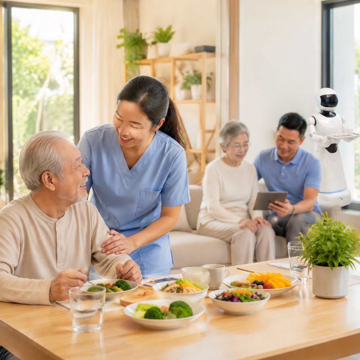 Chuyển đổi số ứng dụng AI trong chăm sóc sức khỏe người cao tuổi